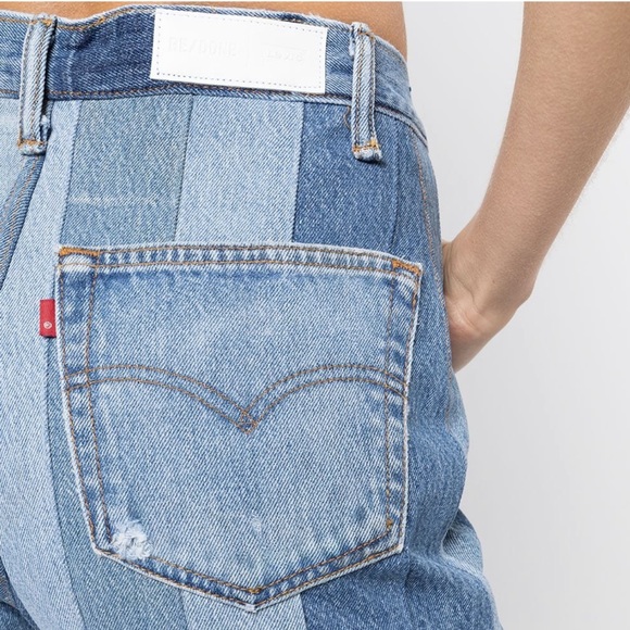 RE/DONE x LEVIS PATCHWORK JEANS - Picture 5 of 15